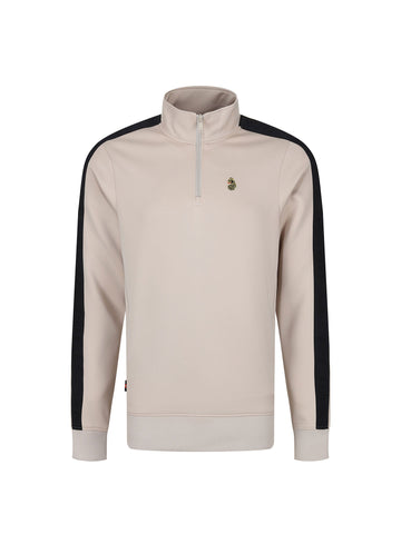 TTTQR Quarter Zip Tricot Sweatshirt - Stone