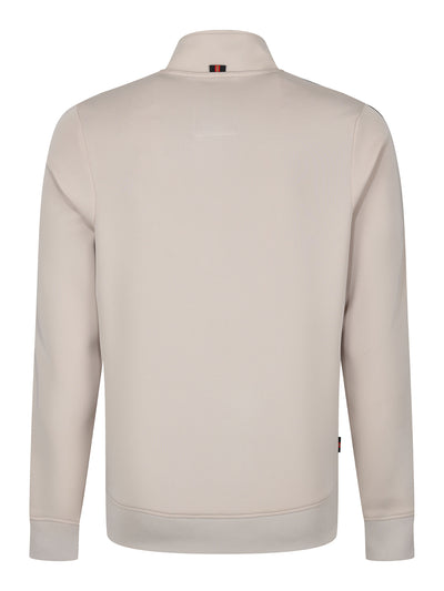 TTTQR Quarter Zip Tricot Sweatshirt - Stone
