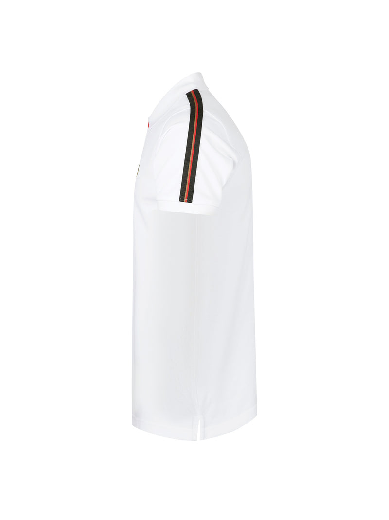 New Willtape Cotton Piqué Tape Detail Polo Shirt - White