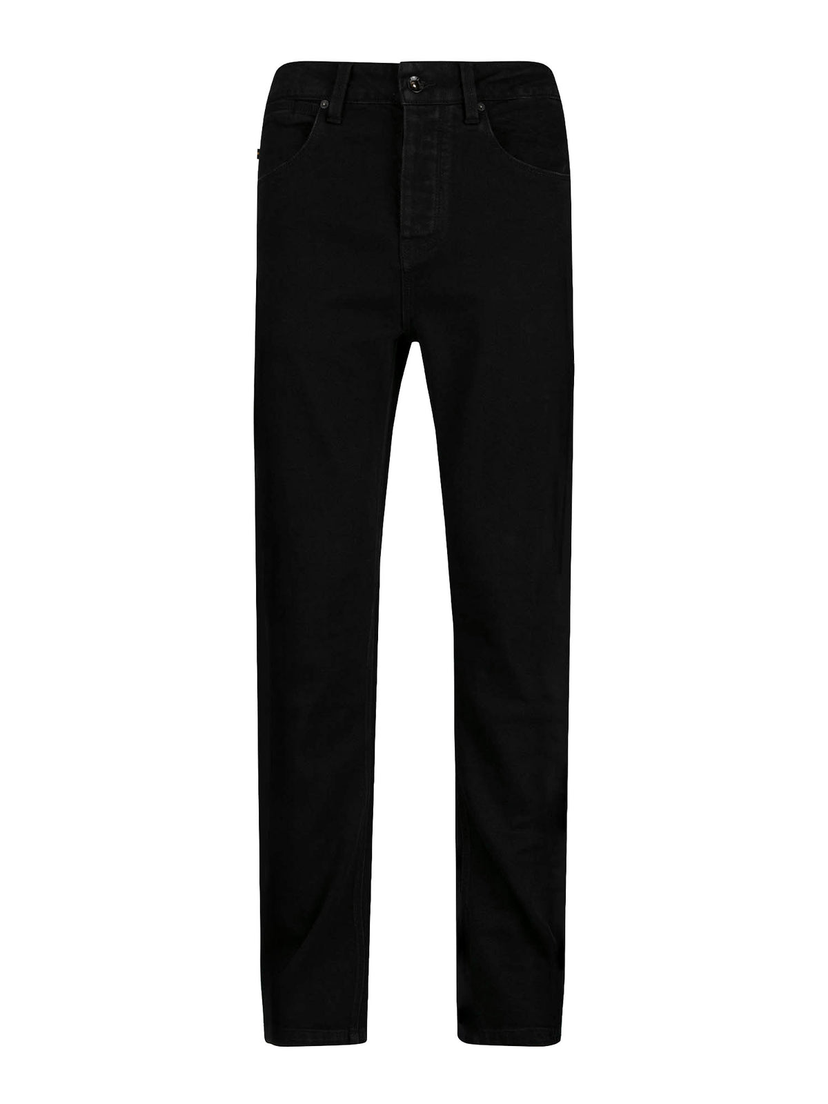 Men's black jeans.