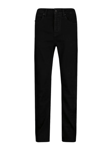 Men's black jeans.