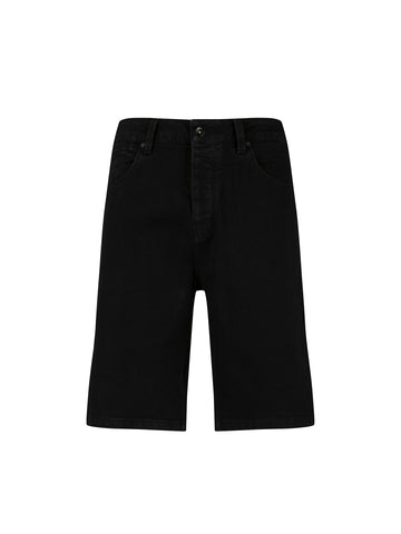 Men's black shorts with drawstring waistband.
