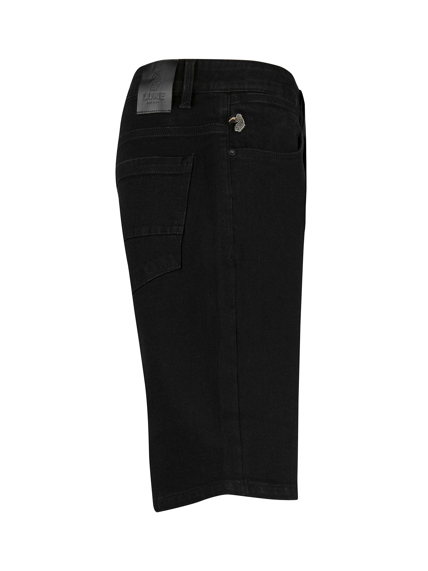 SHORT EDWARD BLACK DENIM SHORTS