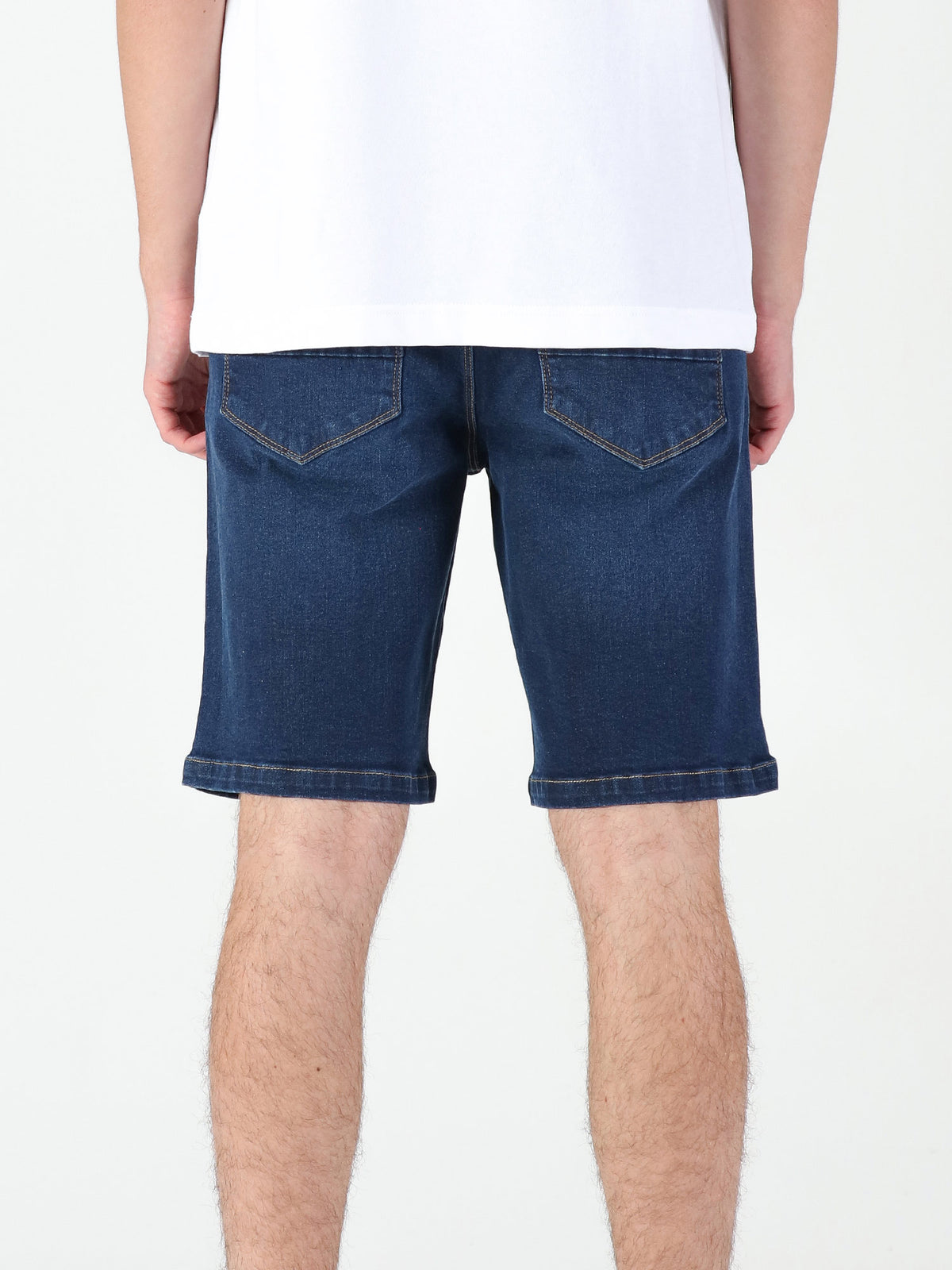SHORT EDWARD BLUE WASH DENIM SHORTS
