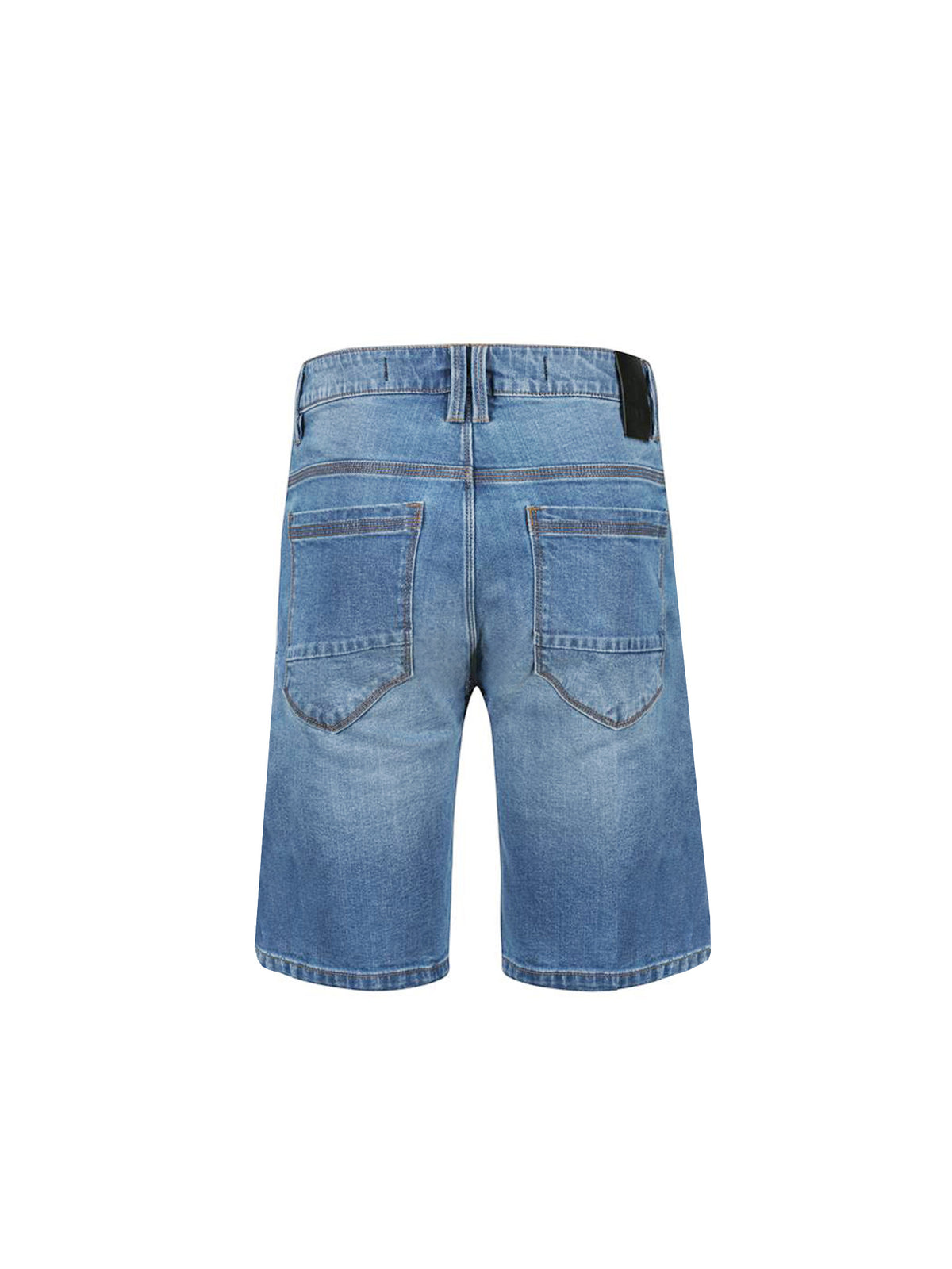 SHORT EDWARD WASH DENIM SHORTS - Mid Blue