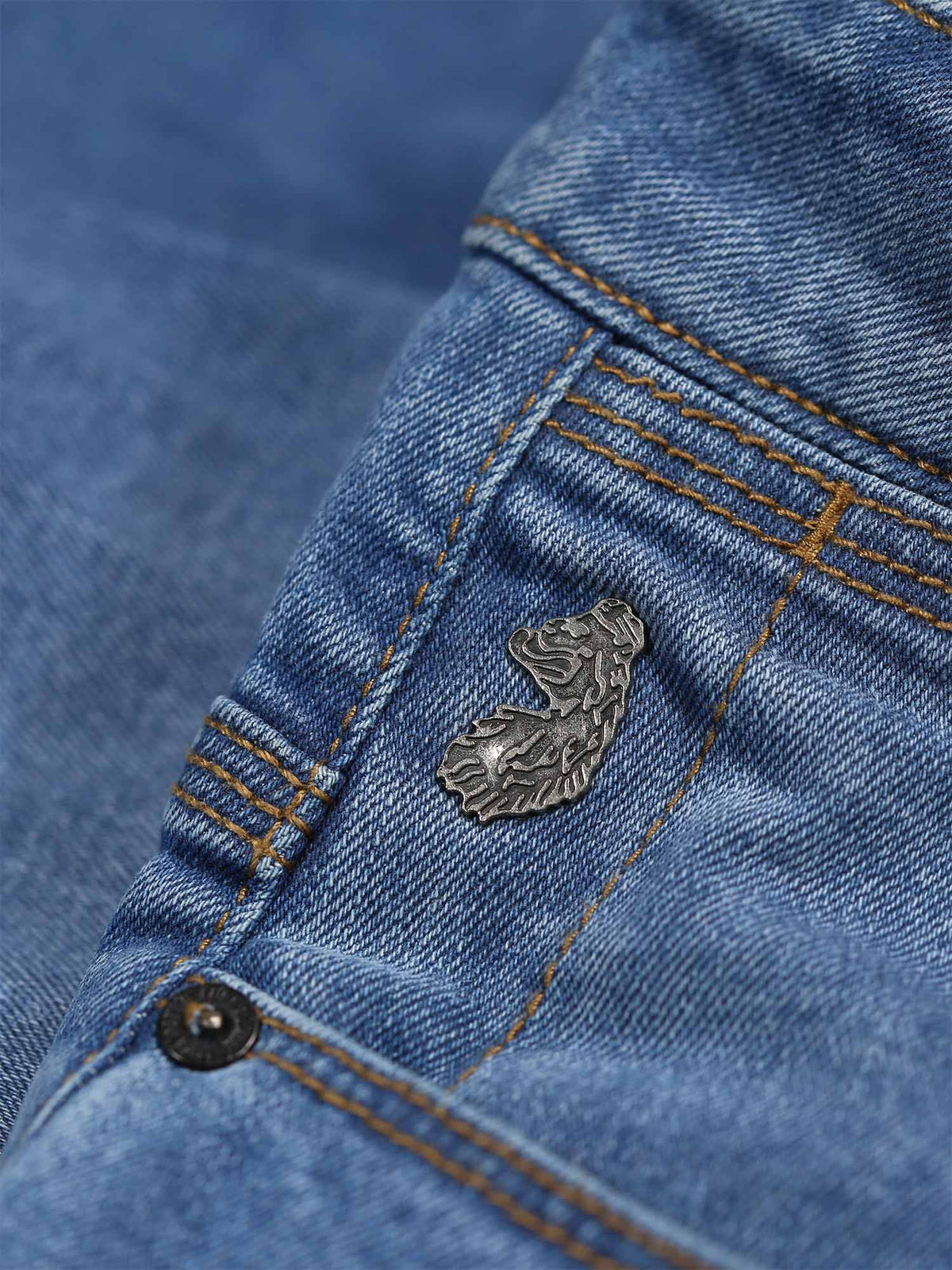 SHORT EDWARD MID BLUE WASH DENIM SHORTS