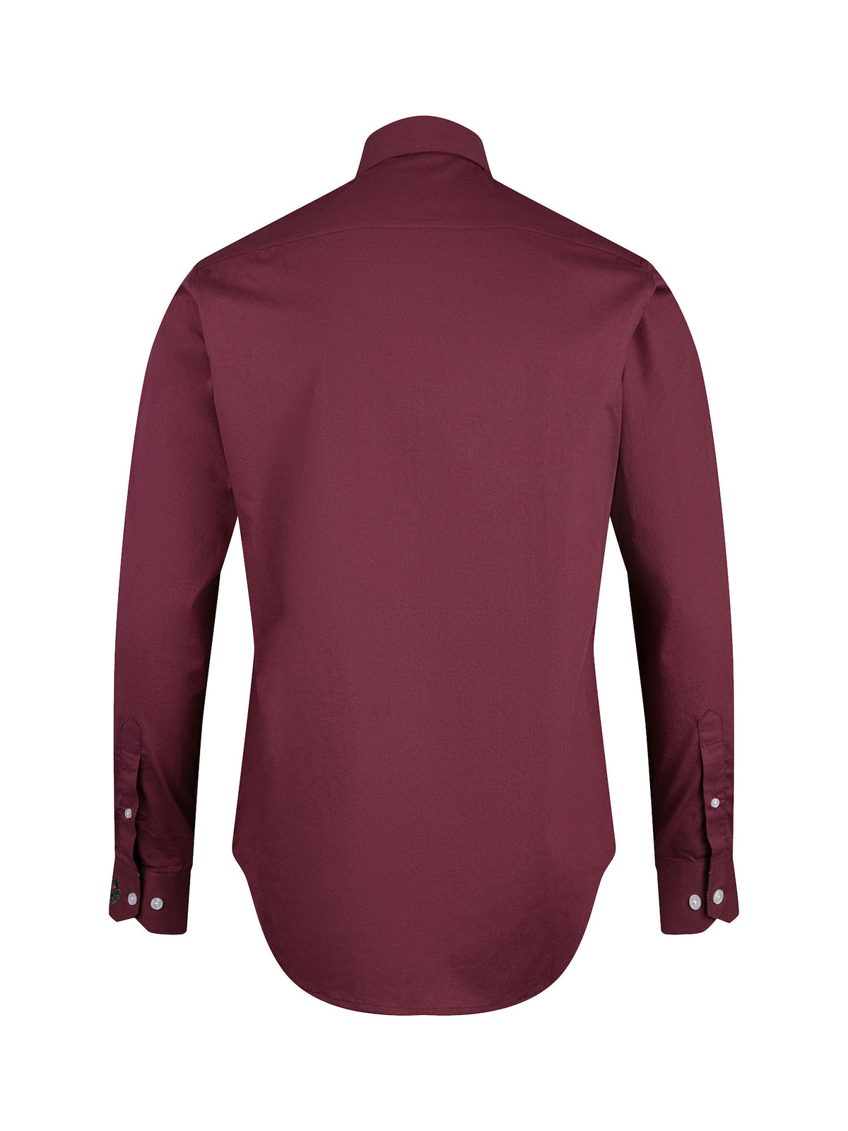 Men's red shirt with button-up front.
