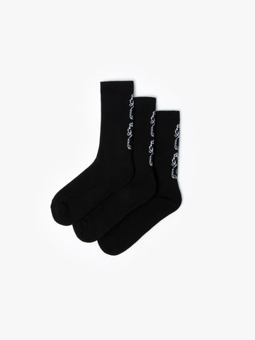 Men's black socks.