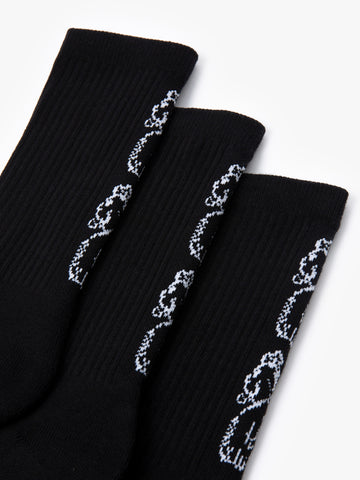 Men's black socks.