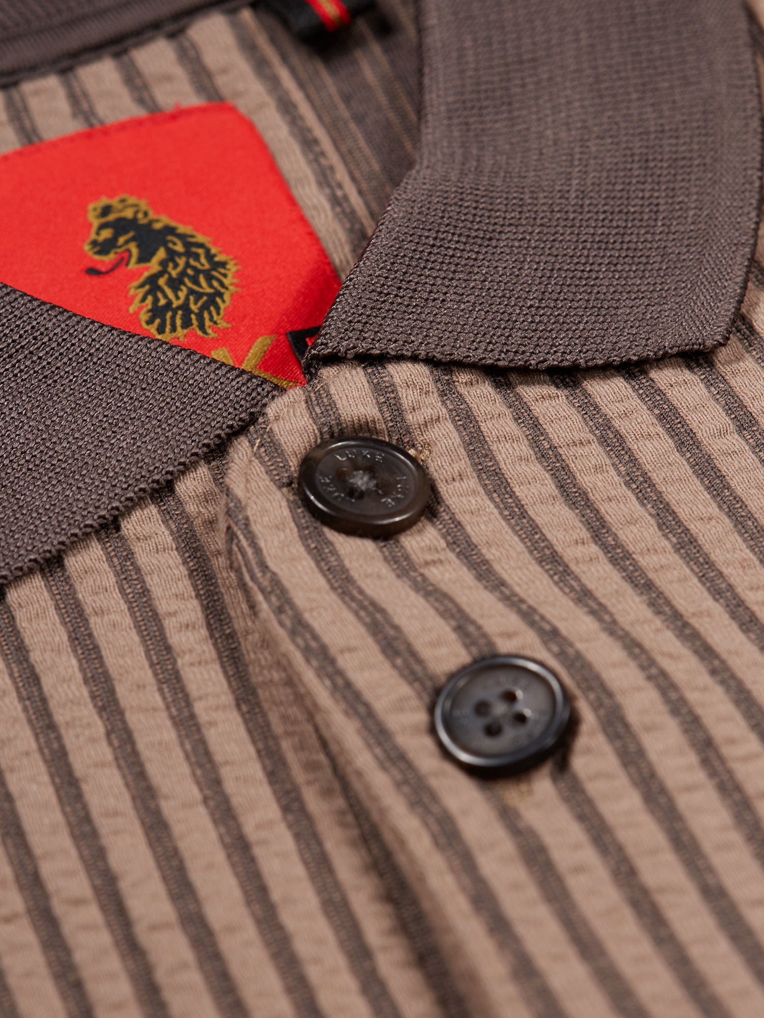 MATAGALPA BUTTON UP TEXTURED JACQUARD POLO