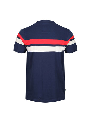 YD Brazilia Junior T-Shirt - Navy/Marina Red/Stone