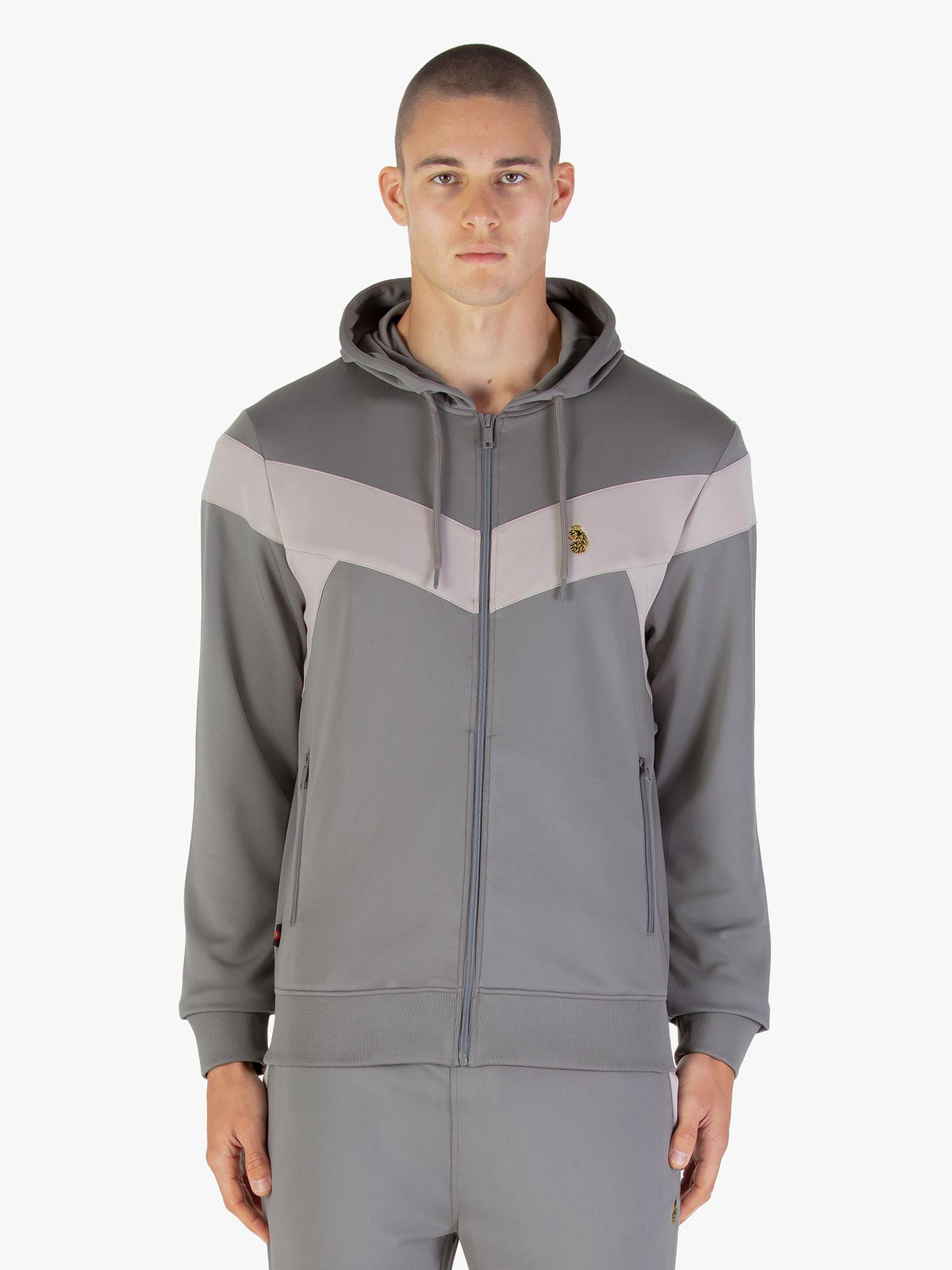 BALDUR ZIP PANELLED HOODIE