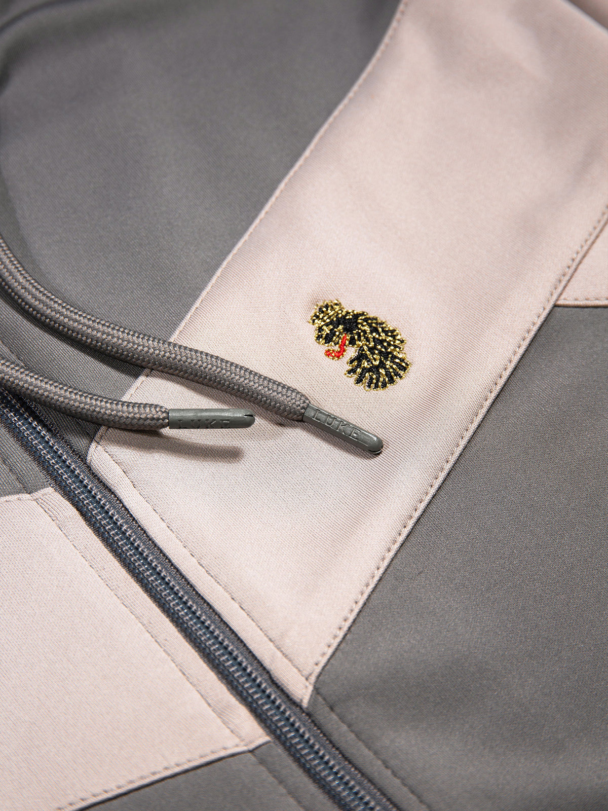 BALDUR ZIP PANELLED HOODIE