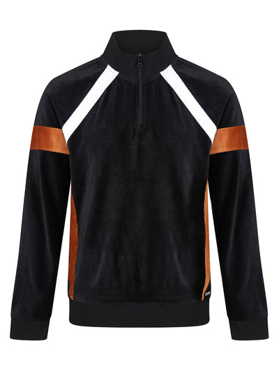 TAKSIM ZIP NECK CORD TEXTURED SWEAT