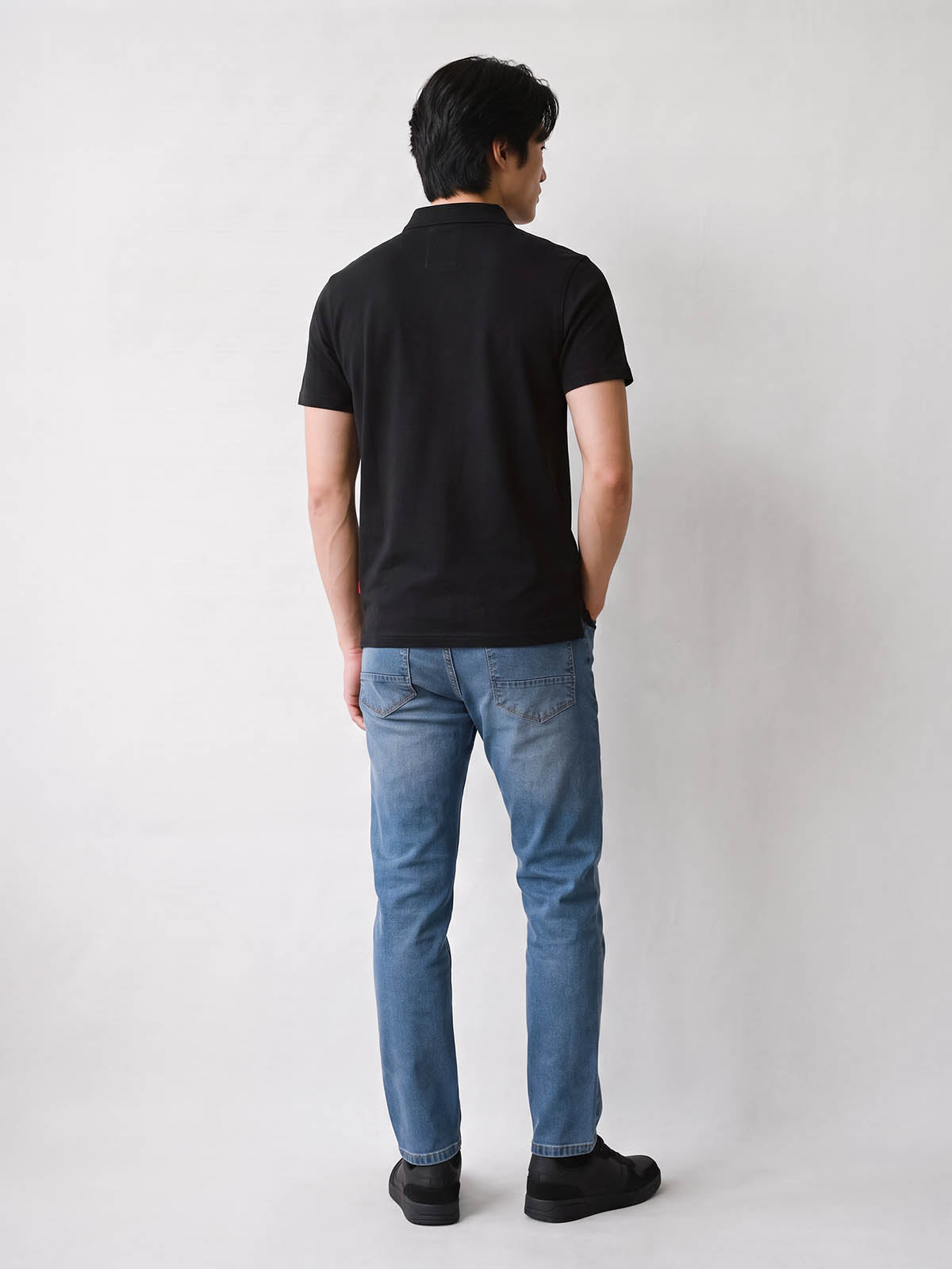 Breathtaking Premium Modal Polo Shirt - Black