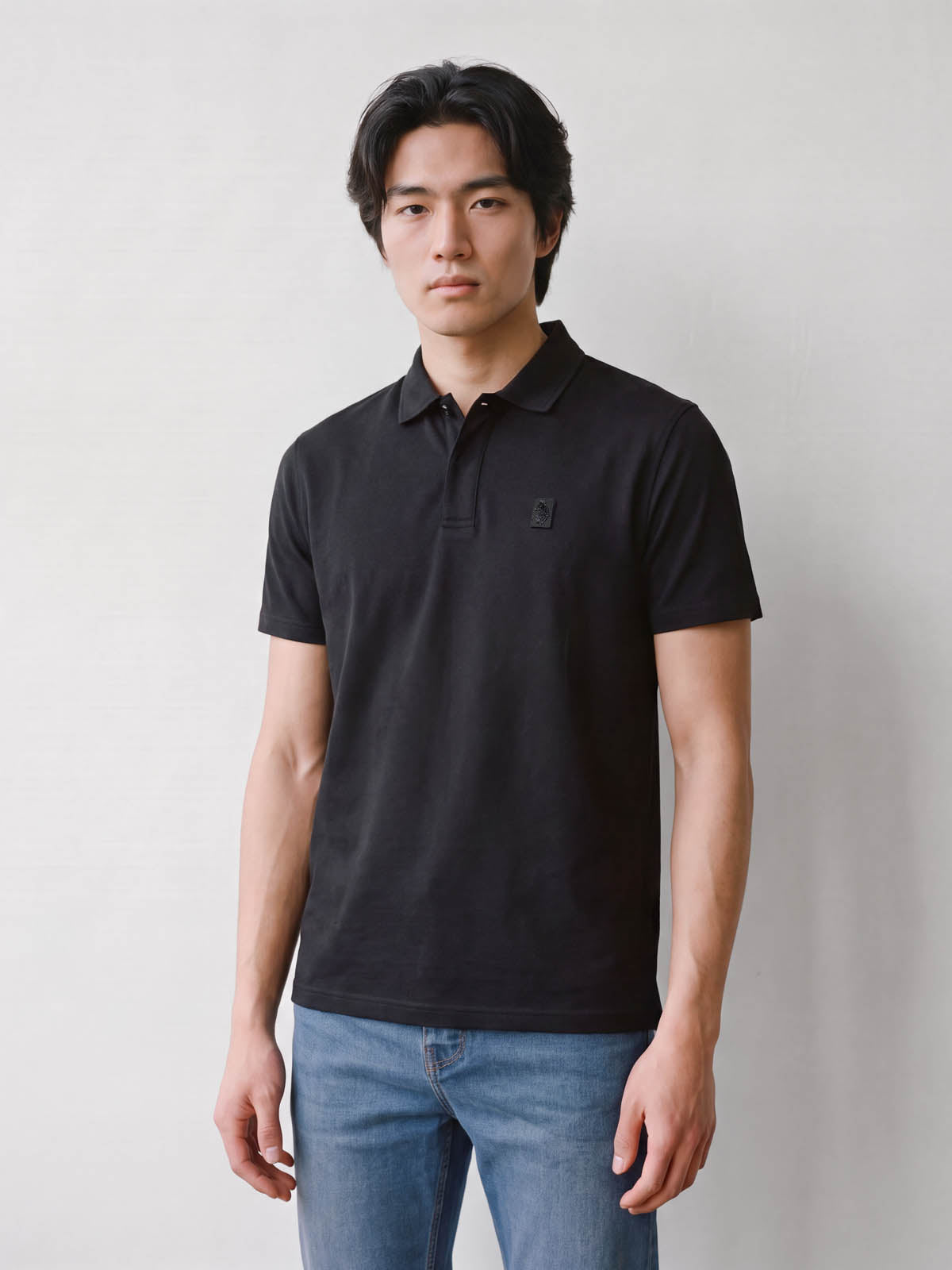 Breathtaking Premium Modal Polo Shirt - Black