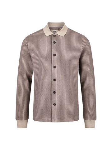 Matagalpa Long Sleeve Polo Shirt - Brown