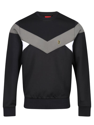HADES CHEVRON CHEST PANEL SWEATSHIRT