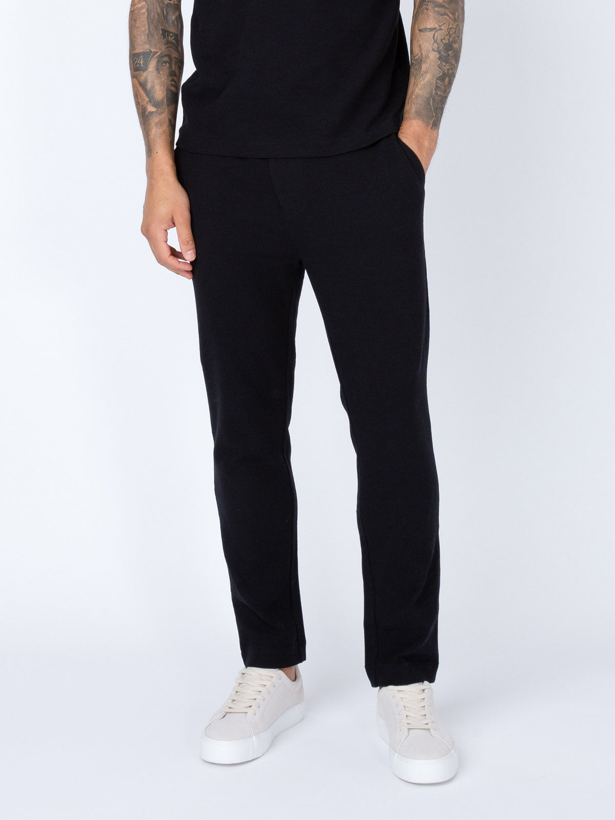 Mayon Textured Trousers - Black