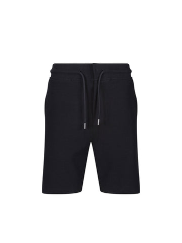 Laki Textured Drawcord Shorts - Black