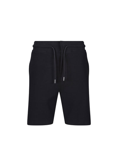Laki Textured Drawcord Shorts - Black