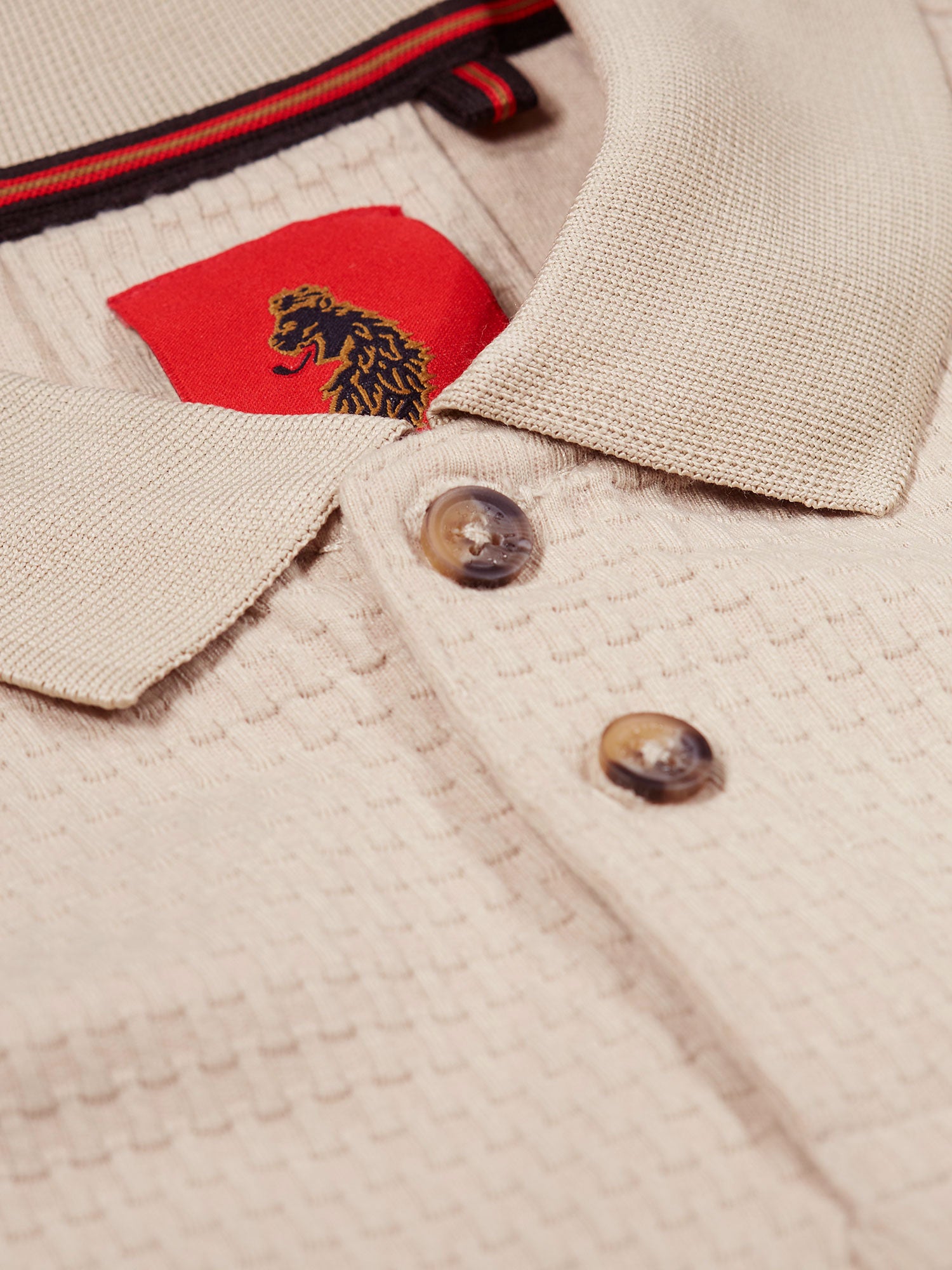 IZALCO WAFFLE JACQUARD TEXTURED POLO