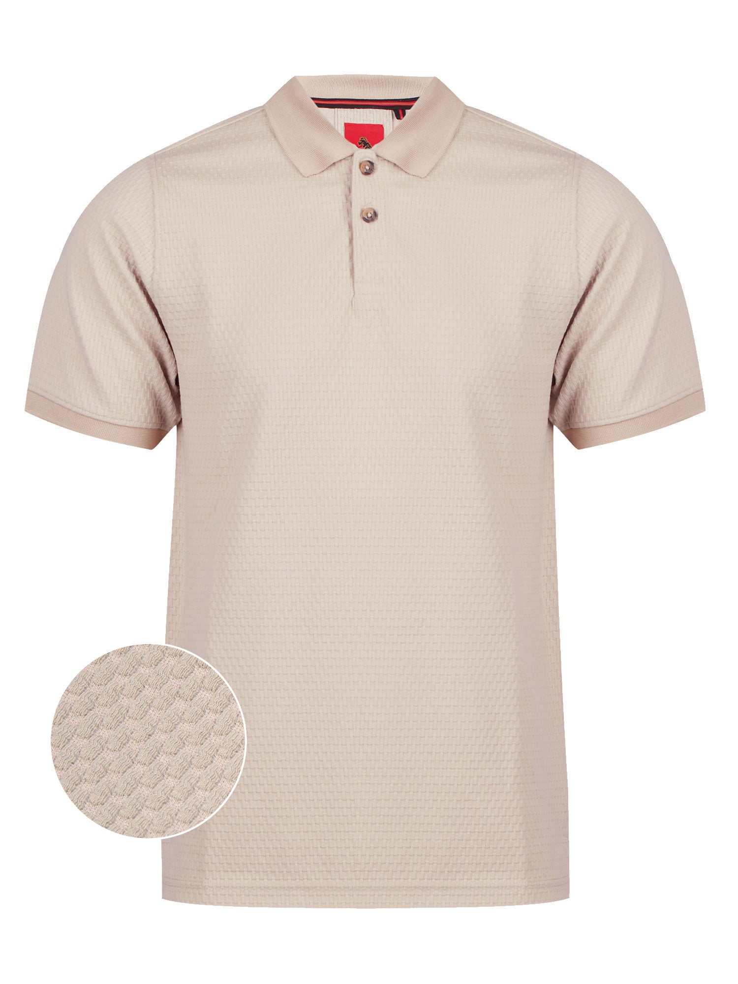 IZALCO WAFFLE JACQUARD TEXTURED POLO