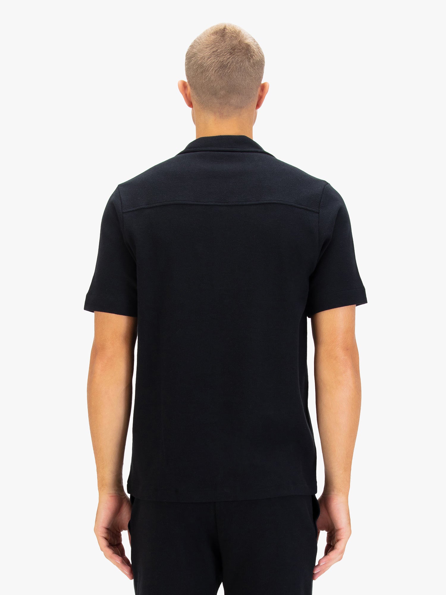 PACAYA WAFFLE TEXTURED SHORT SLEEVE CUBAN SHIRT