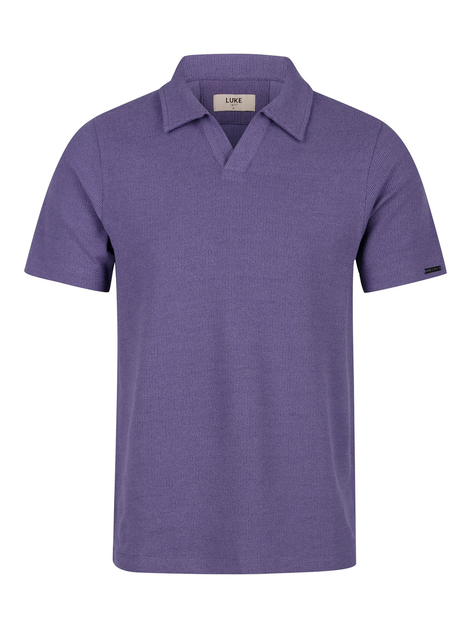 MASAYA BUTTONLESS TEXTURED POLO
