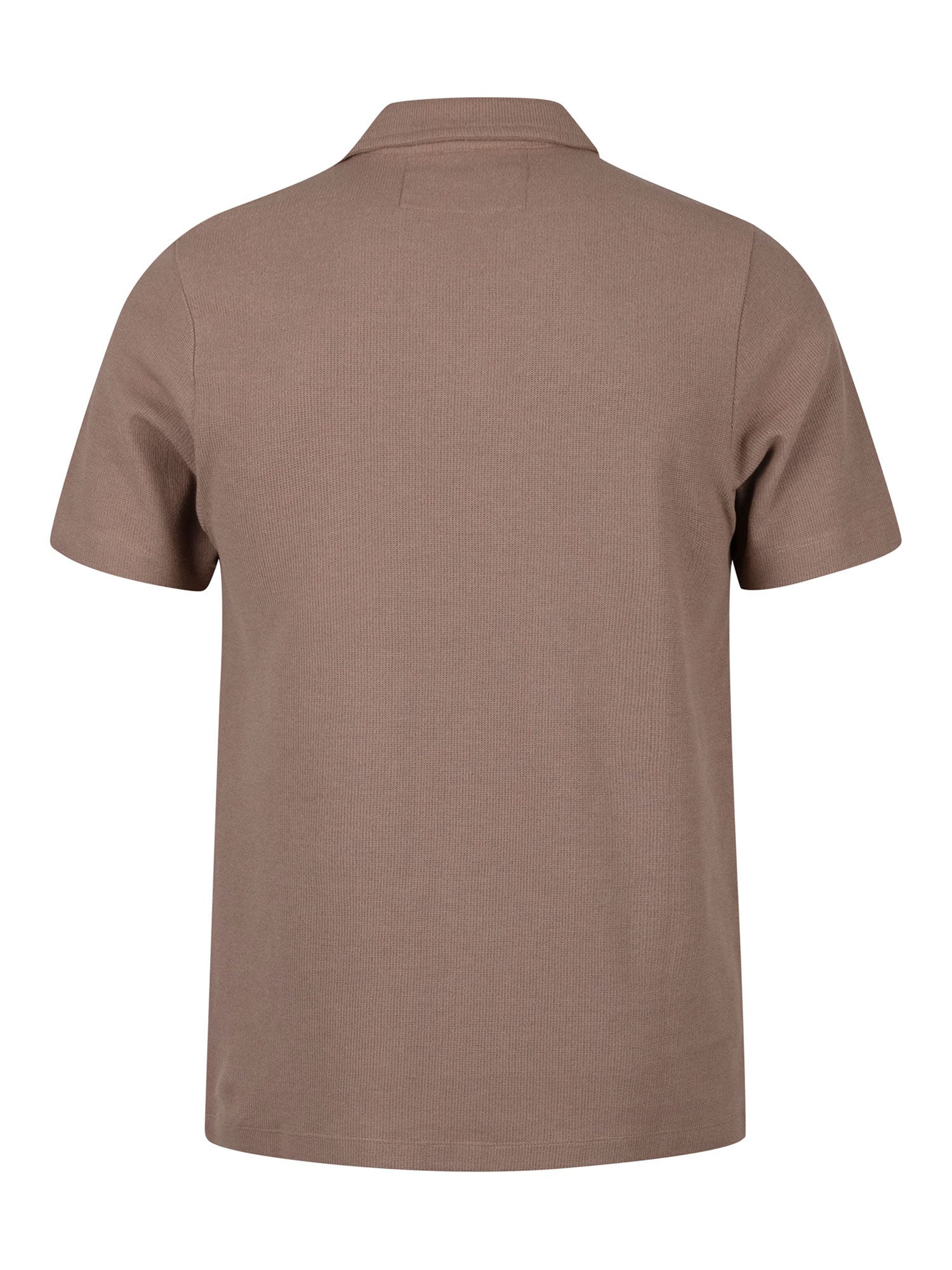 MASAYA BUTTONLESS TEXTURED POLO