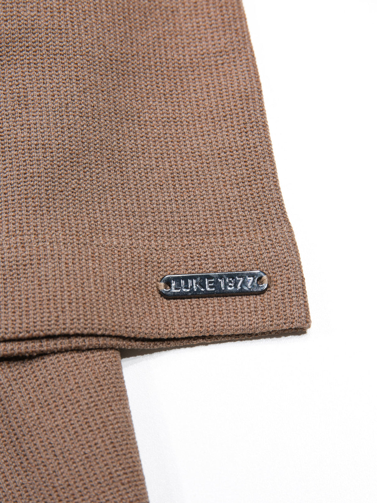 Men's brown polo shirt with polo collar.