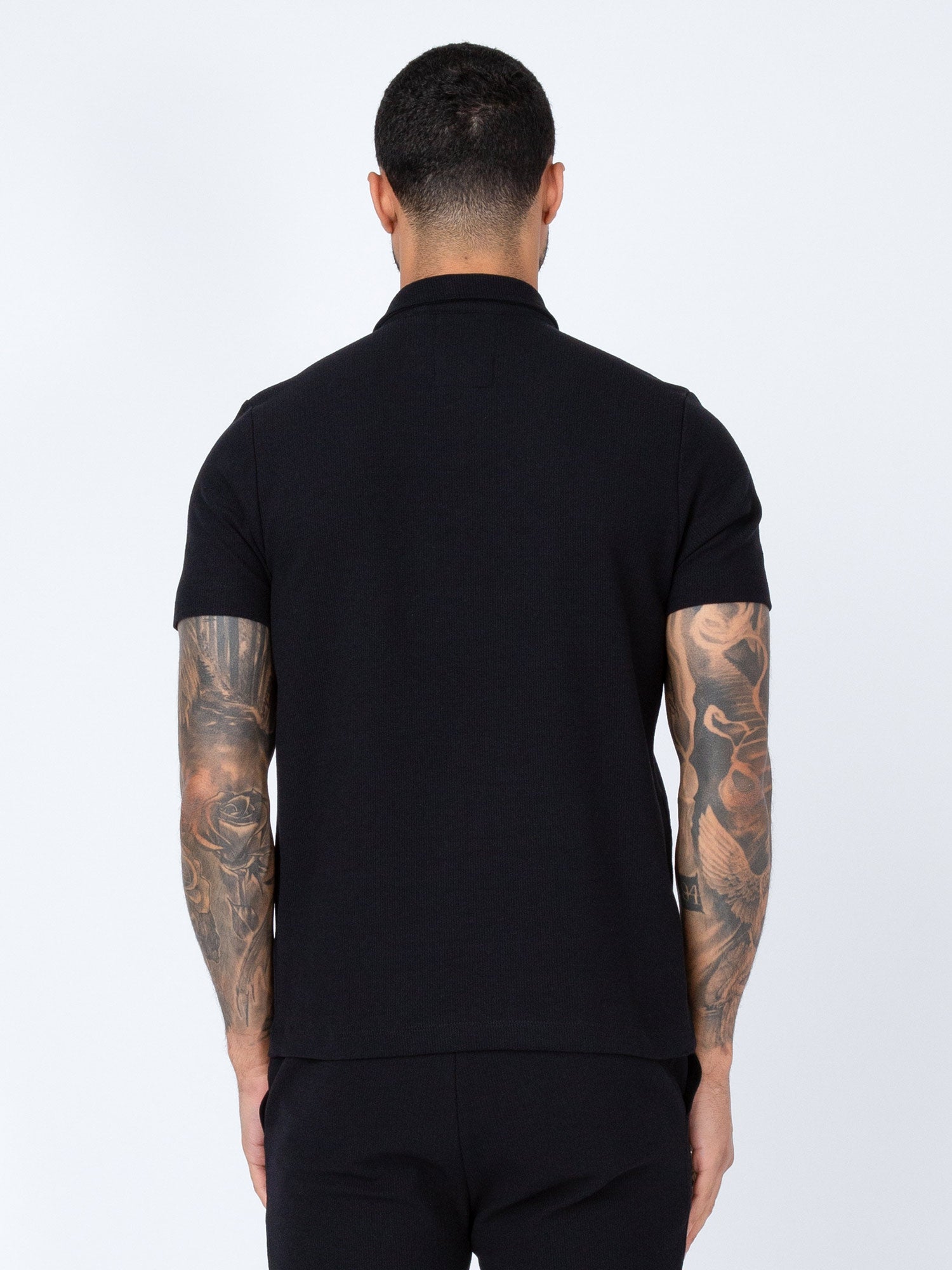 FUEGO TEXTURED WAFFLE POLO