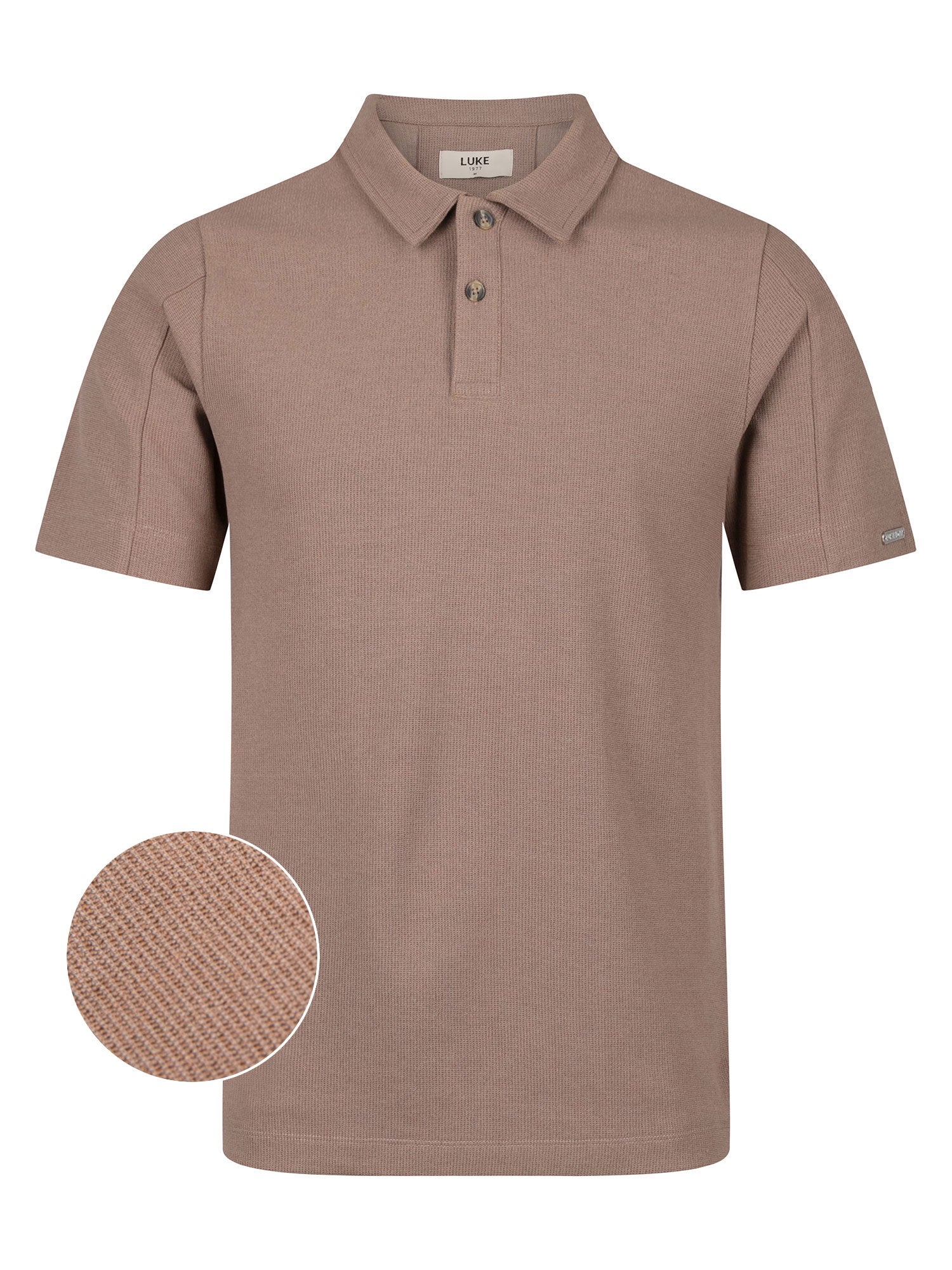 FUEGO TEXTURED WAFFLE POLO
