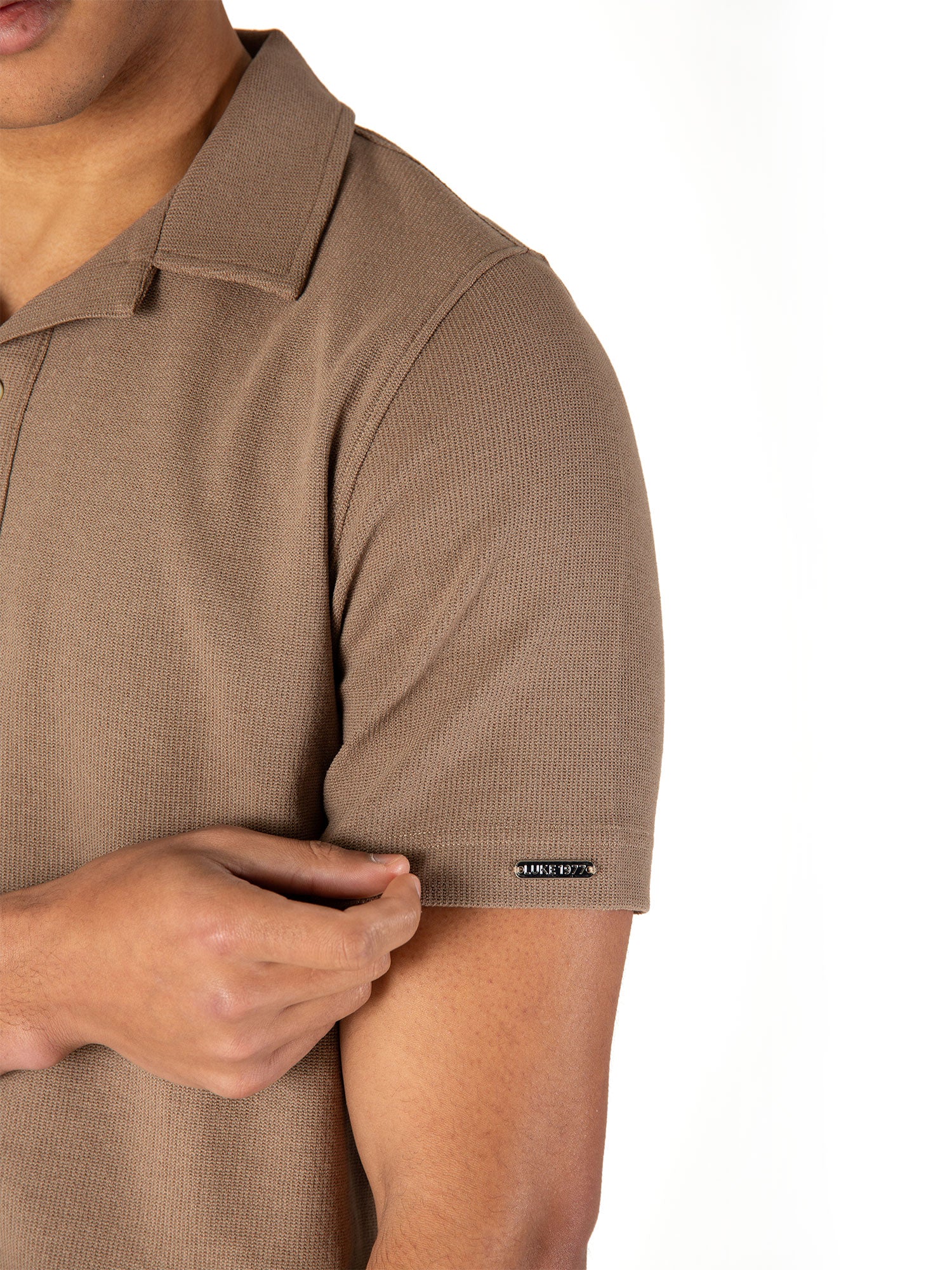 MADERAS TEXTURED WAFFLE POLO
