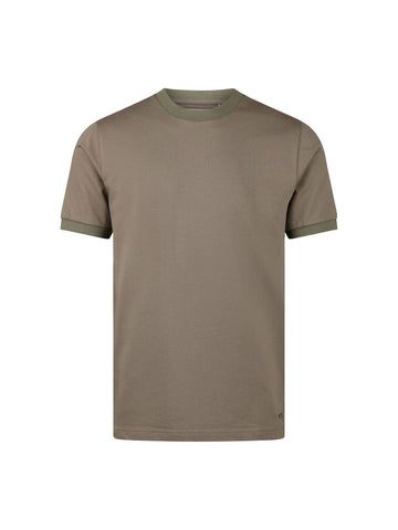 Albaicin Cotton Herringbone T-Shirt - Clover/Hardnut