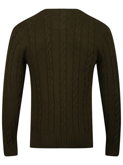 ASPEN TEXTURED CREW NECK KNITTED JUMPER