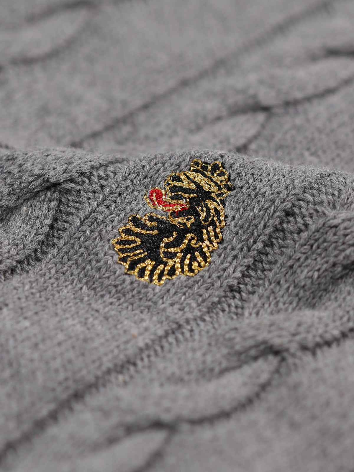 ASPEN TEXTURED CREW NECK KNITTED JUMPER