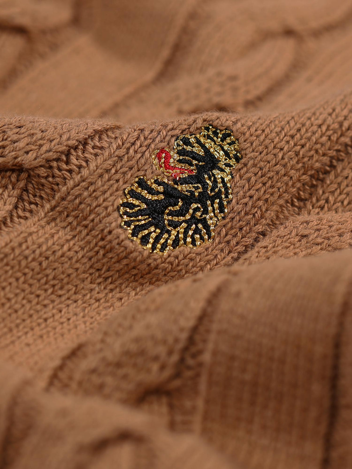 ASPEN TEXTURED CREW NECK KNITTED JUMPER