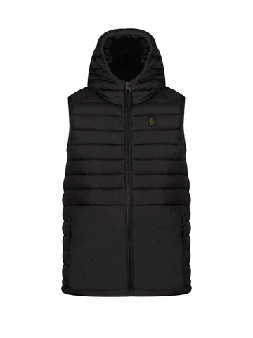 Men's black gilet.