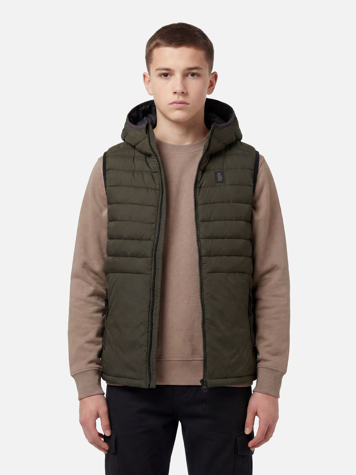 Bubbla Hood 2000 Junior Padded Gilet - Dark Green