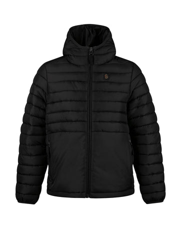 Men's black jacket.