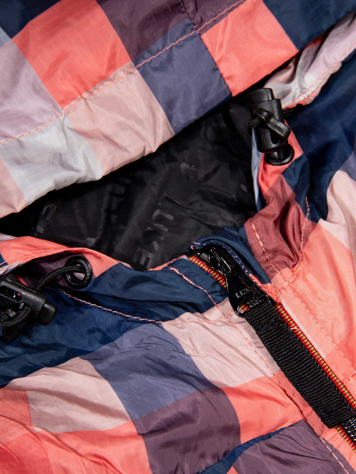Men's orange jacket with zip-up front, detail view 1