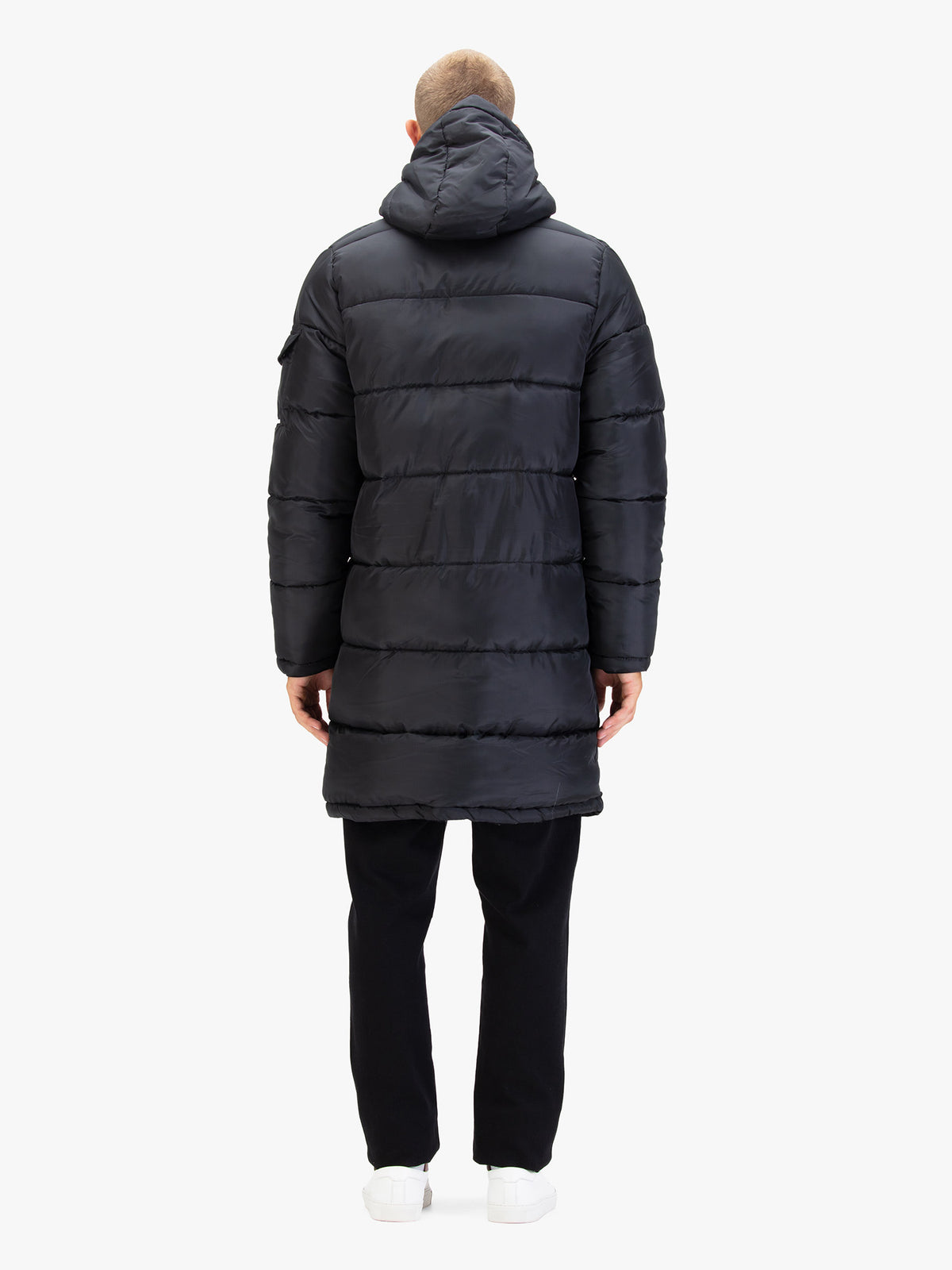 Inuit Long Padded Coat - Black