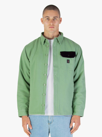 Men's green jacket.