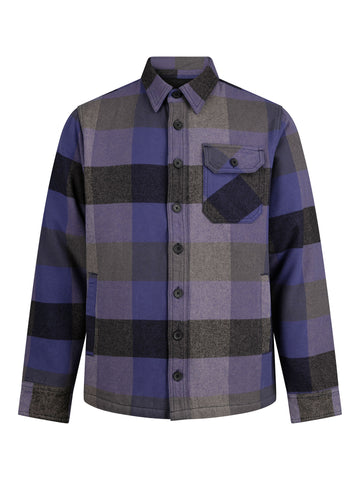 Men's purple jacket.