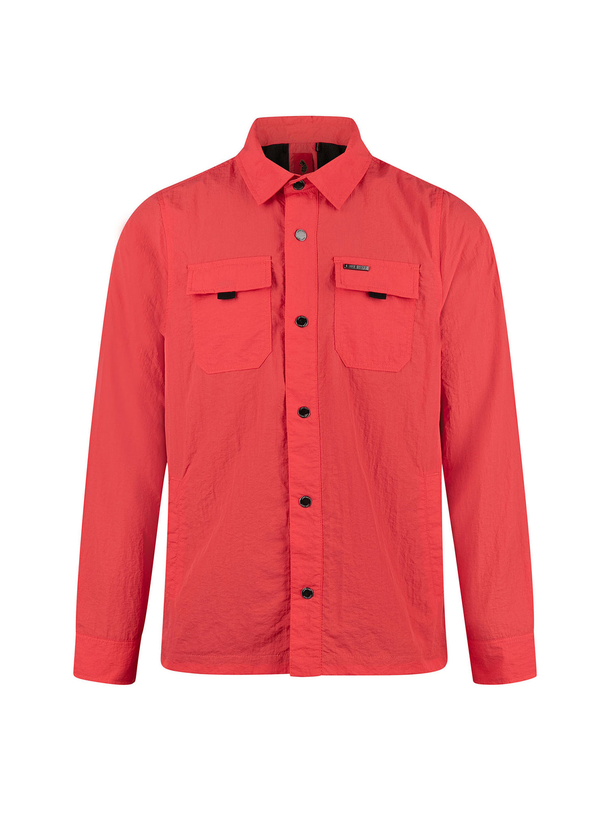Seattle Crinkled Nylon Shacket - Grenadine