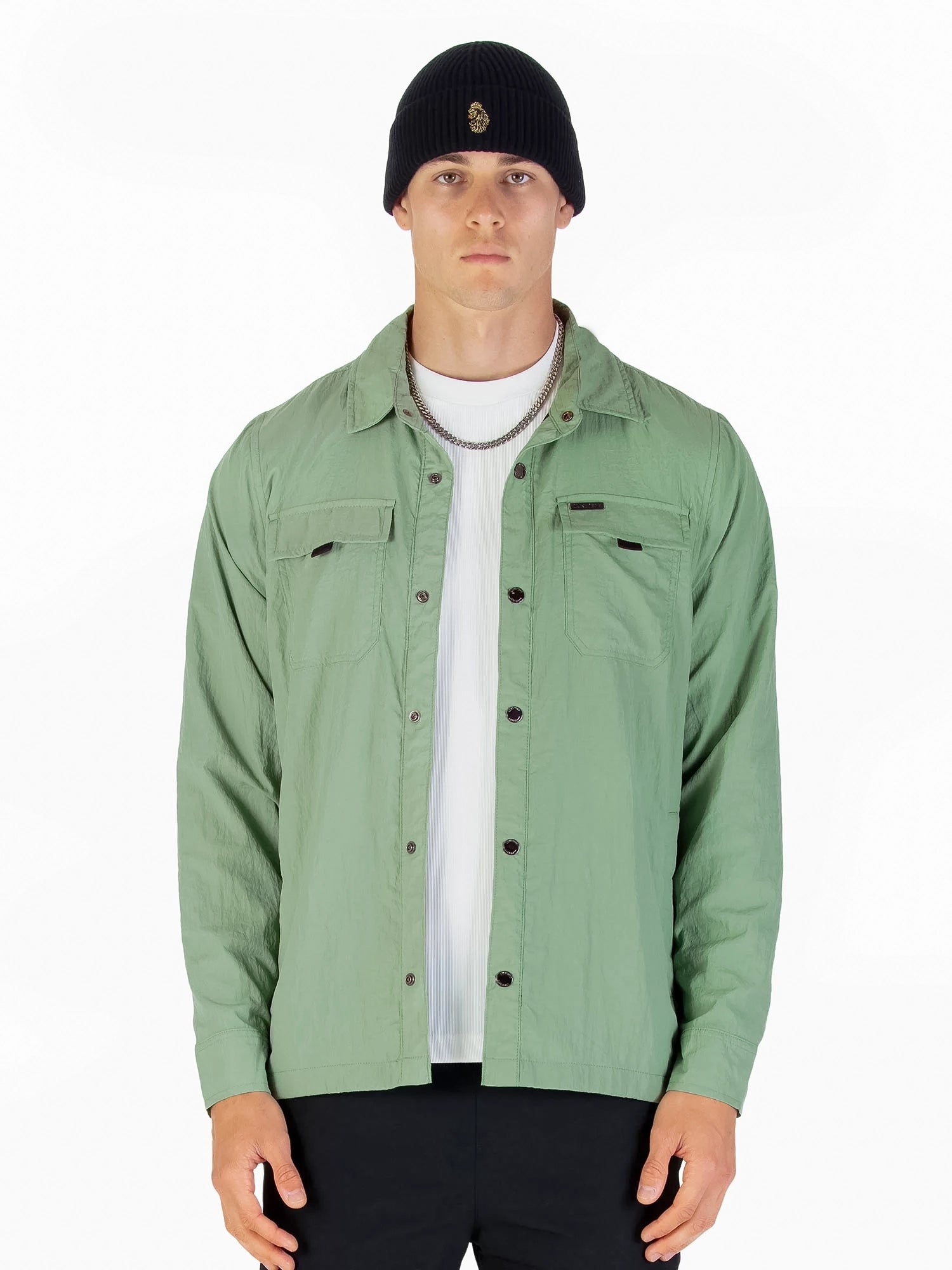 SEATTLE CRINKLED NYLON SHACKET