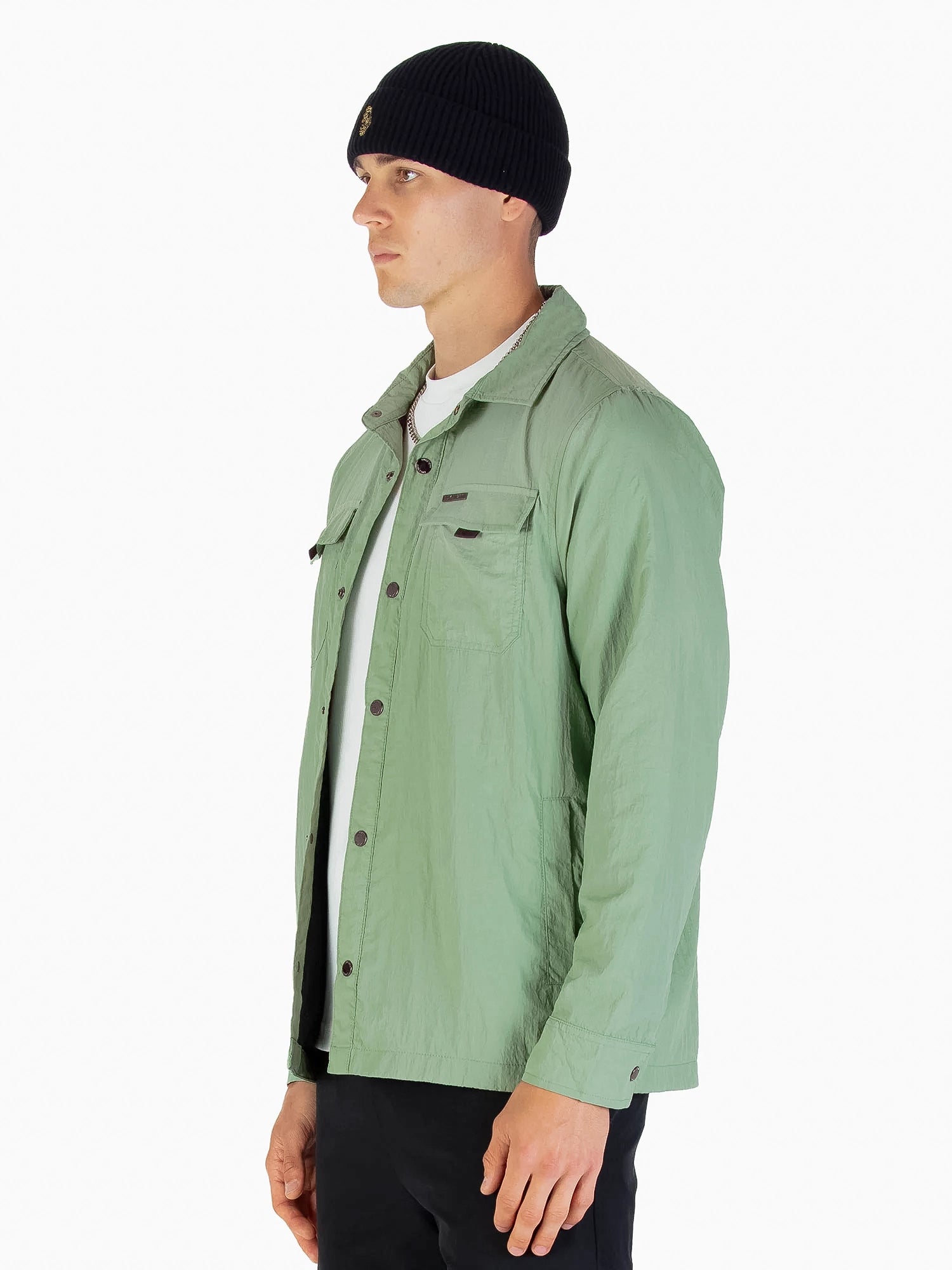 SEATTLE CRINKLED NYLON SHACKET