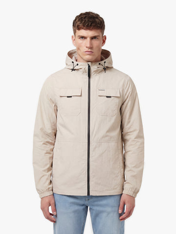 Denver Hooded Jacket - Dark Ecru