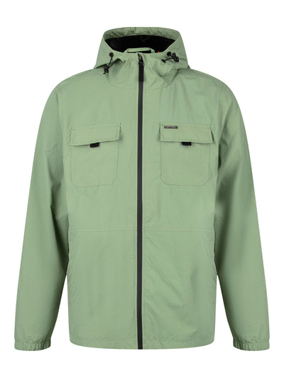 DENVER CRINKLED NYLON HOODED JACKET